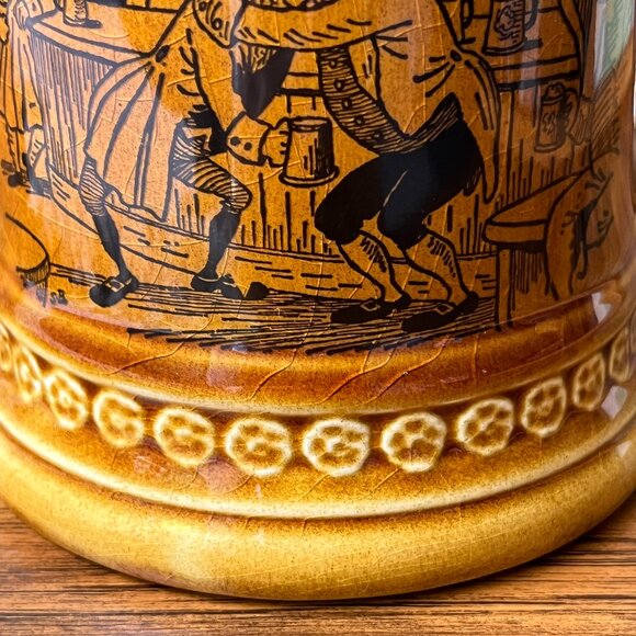 Lord Nelson Ware England Beer Stein Mug Pub Scene Wonderful Life - Picture 6 of 11